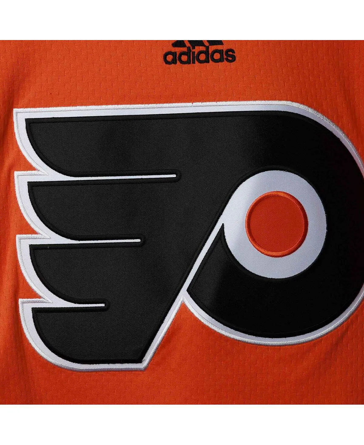 adidas philadelphia flyers aeroready mens orange logo sweater