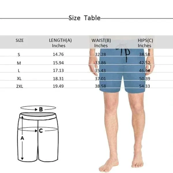 American Flag Swim Trunks for Men Quick Dry Swim Shorts Men's Mid-Length Swim Shorts Summer Swimwear