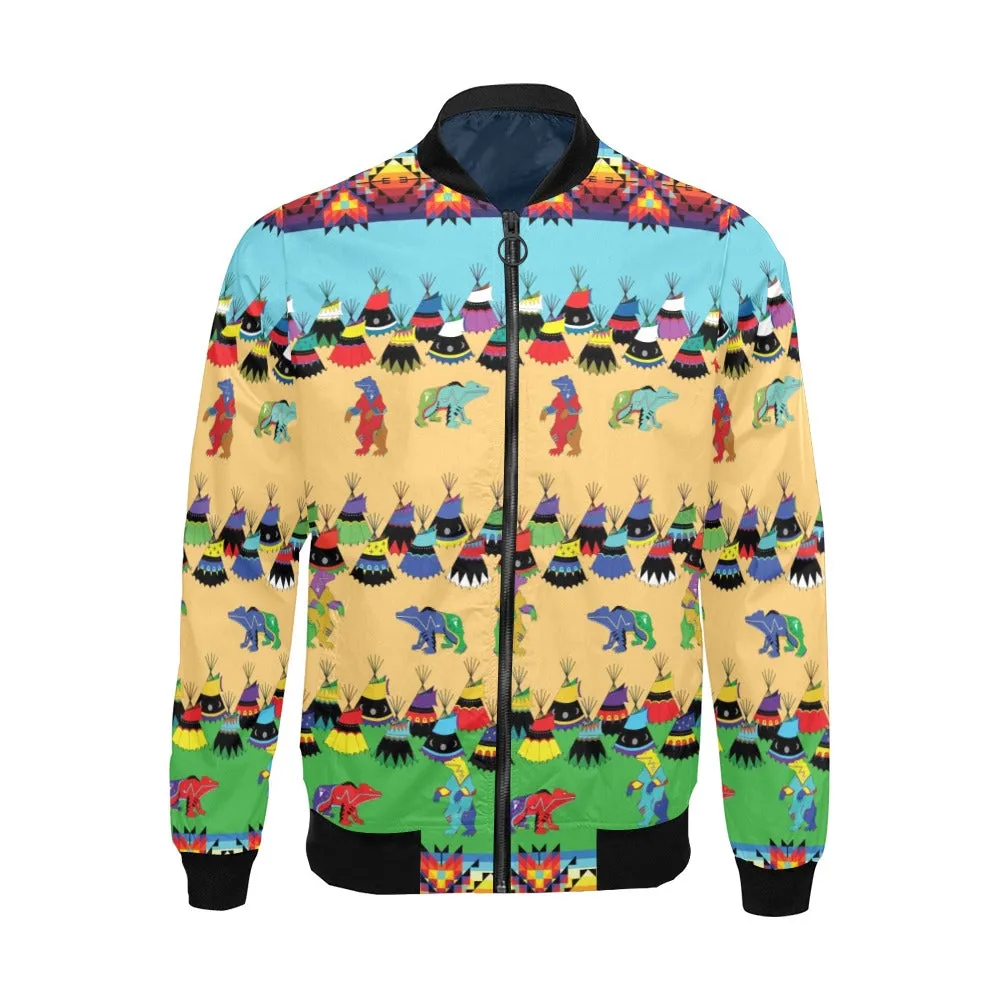 Bear Medicine Bomber Jacket for Men