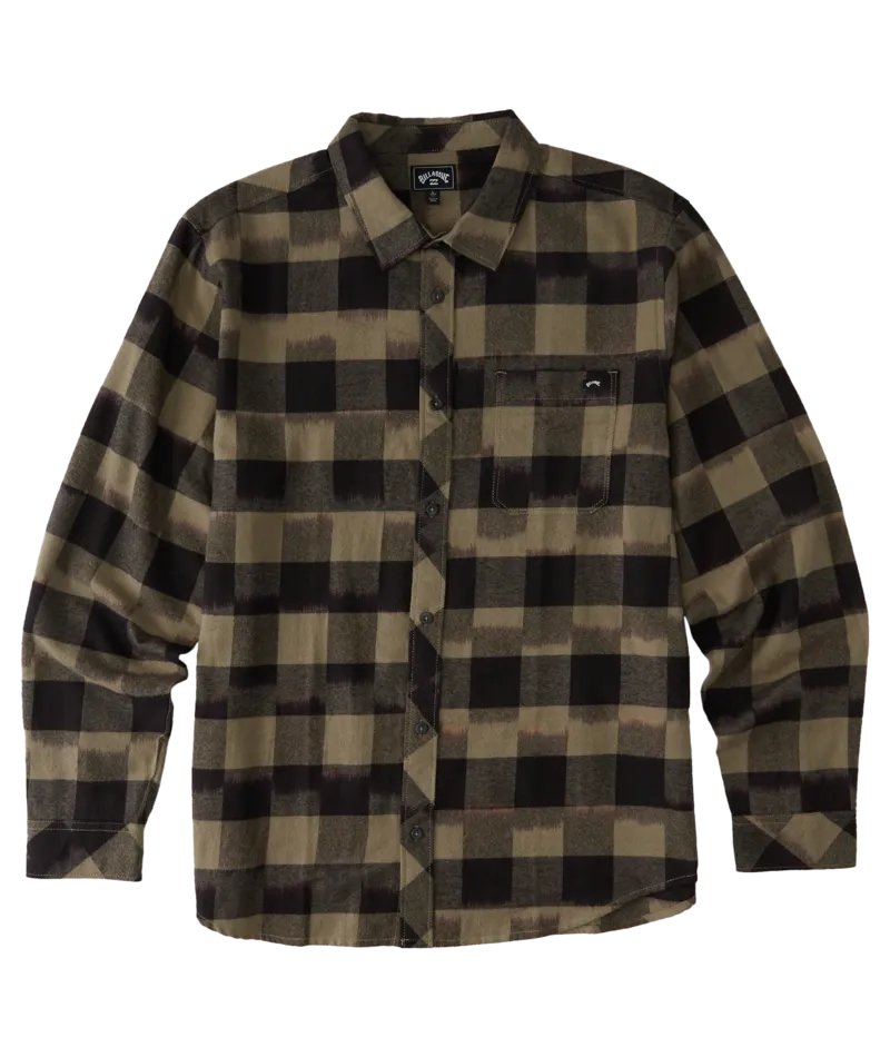 Billabong Coastline Flannel L/S Shirt-Black