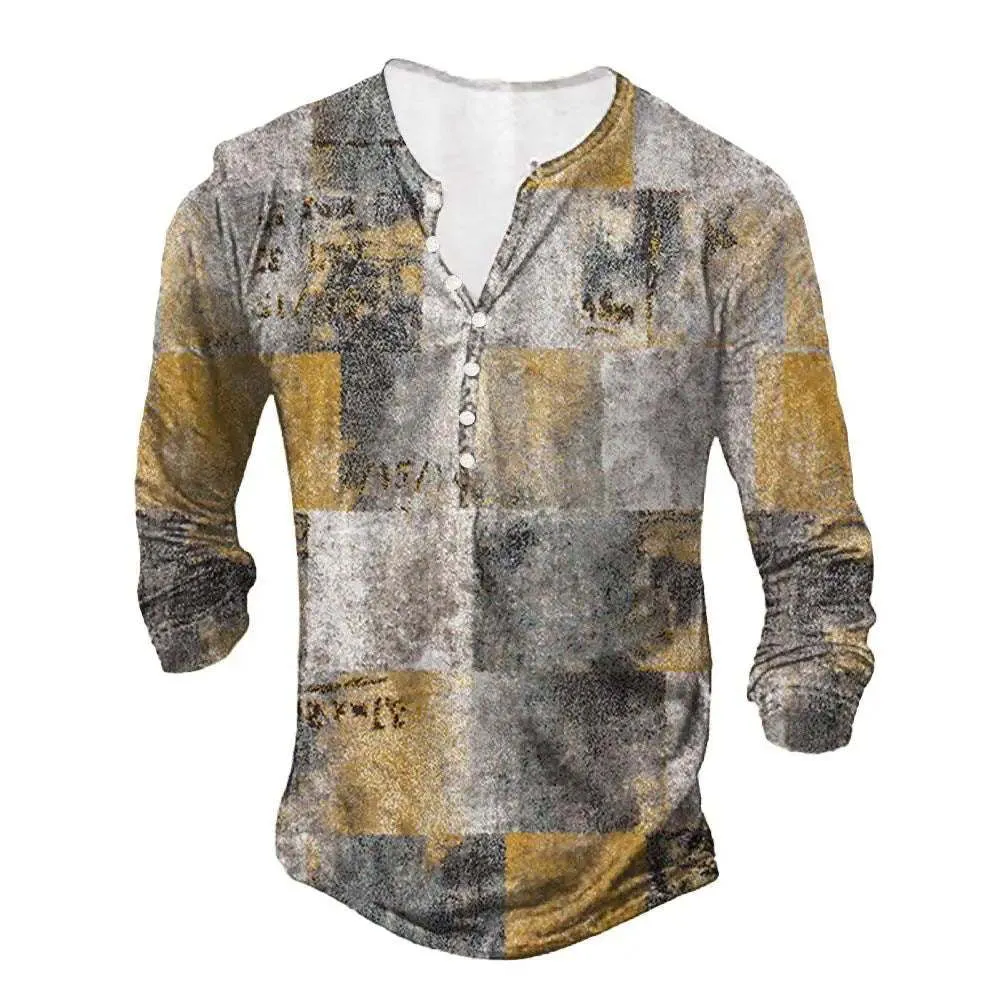 Button Down Shirts for Men | Men's casual Long Sleeve Digital Printing