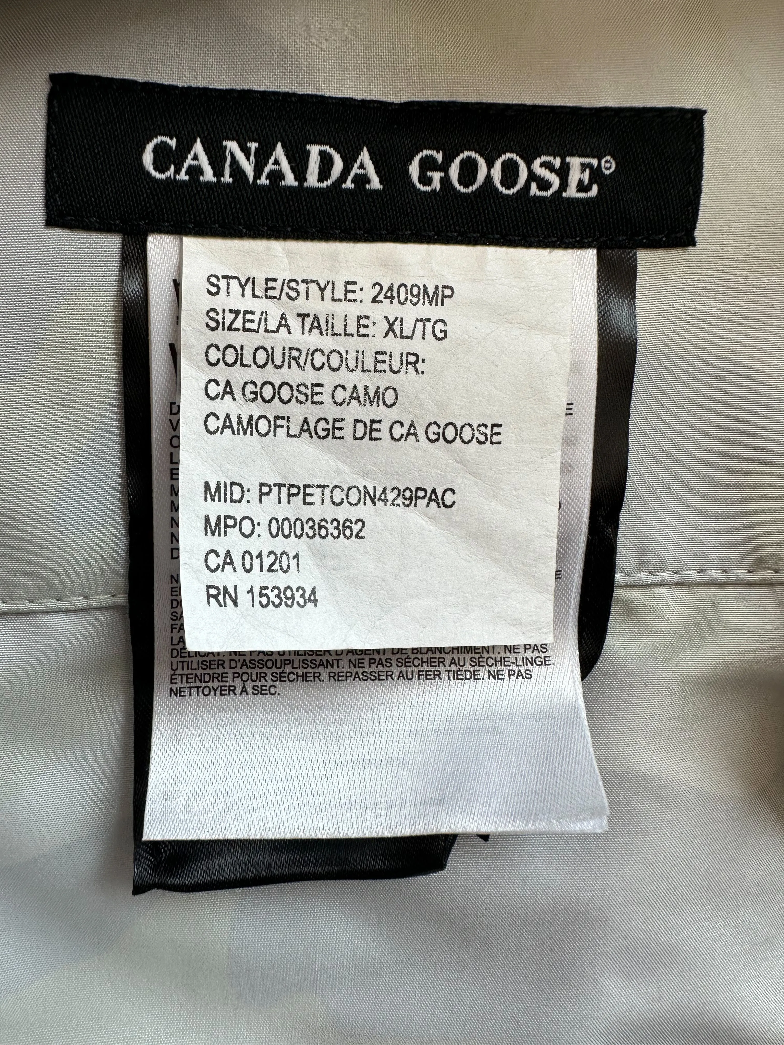 Canada Goose Camo Crew Trench Men's Jacket