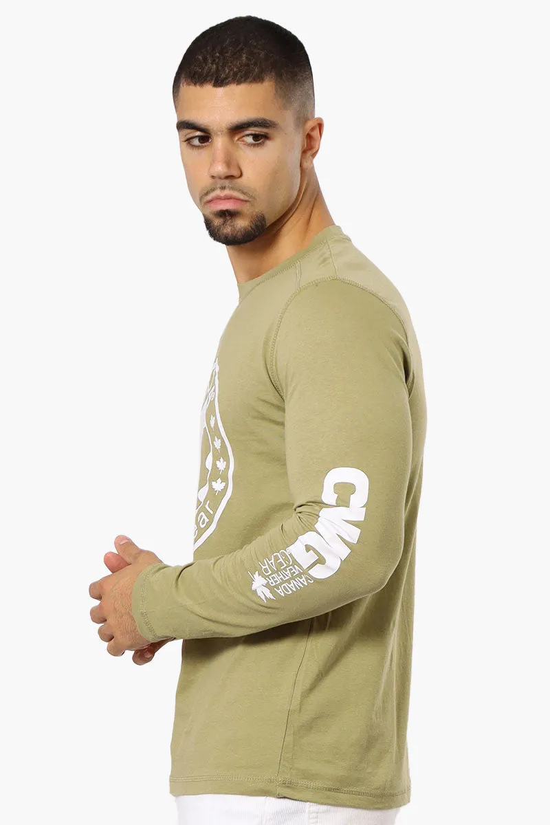 Canada Weather Gear Logo Sleeve Long Sleeve Top - Olive