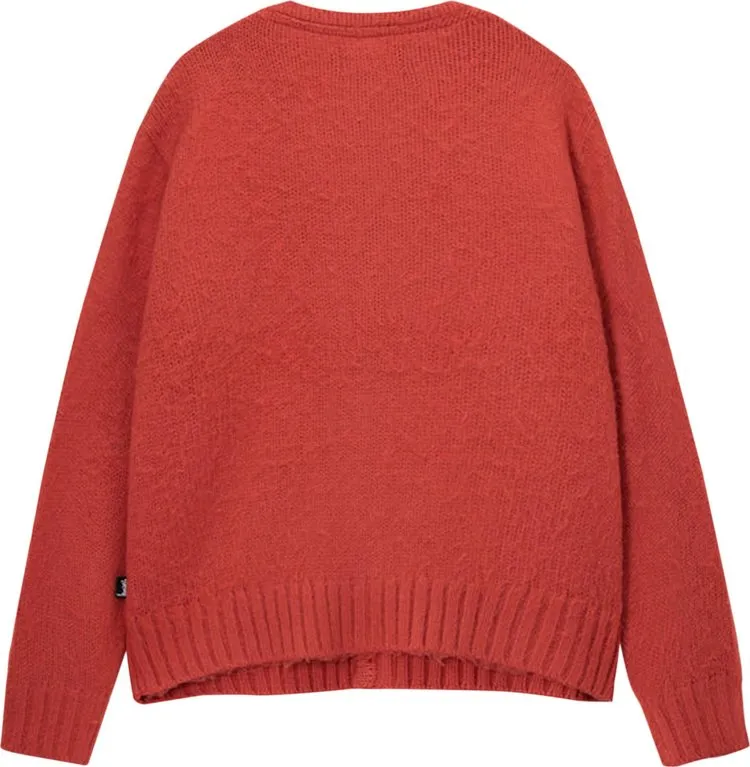 Cardigan Stussy Brushed Cardigan Red, red