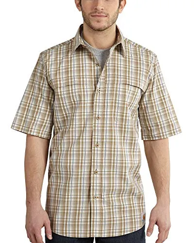 Carhartt 101549 Men's Force Mandan Plaid Short Sleeve Shirt