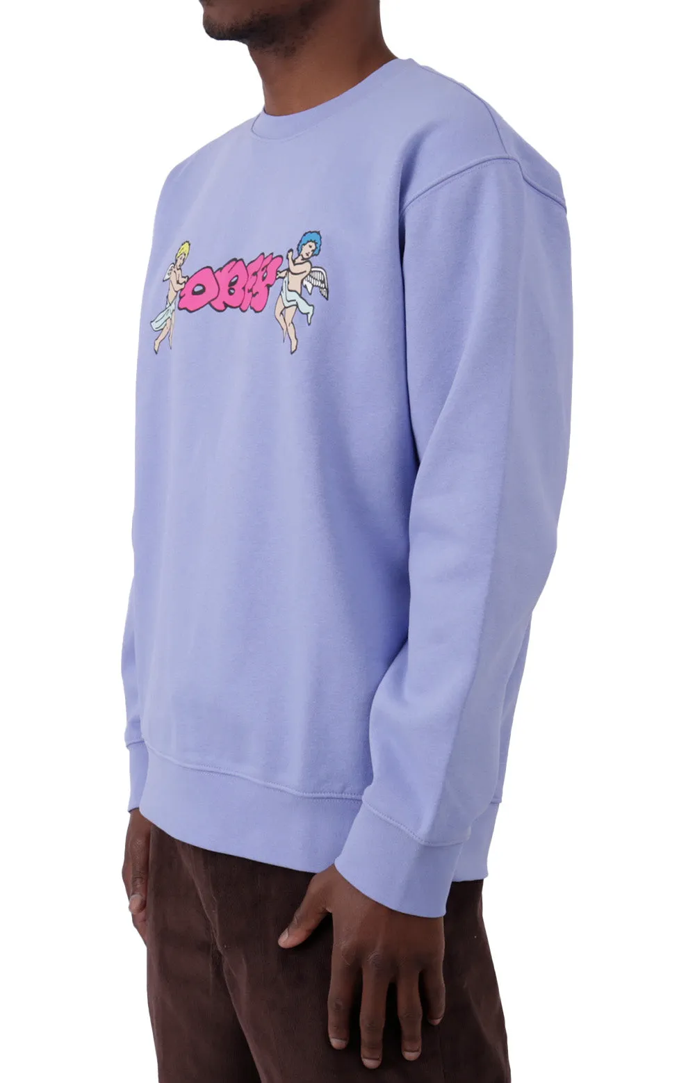 Cherub Throwie Sweatshirt - Digital Violet