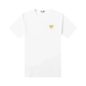 Comme des Garçons PLAY Heart Logo Tee 'White', white