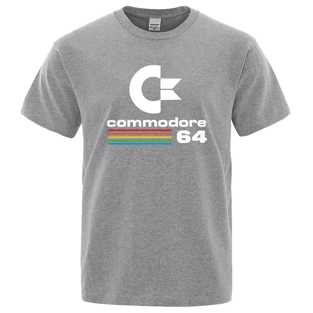 Commodore 64 Print Loose T-Shirts for Men