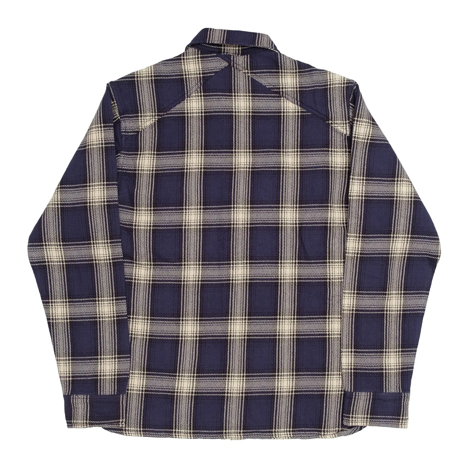 Crosscut Flannel in Midnight Plaid