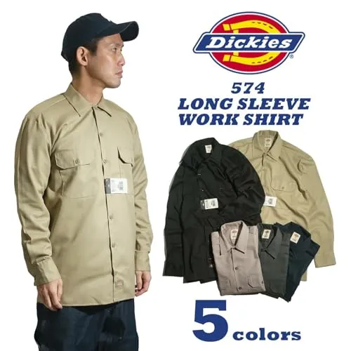 Dickies 574 Men's Big and Tall Long Sleeve Work Shirt