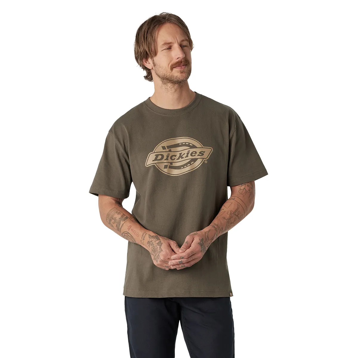 Dickies Men's Short Sleeve Heavyweight Logo T-Shirt