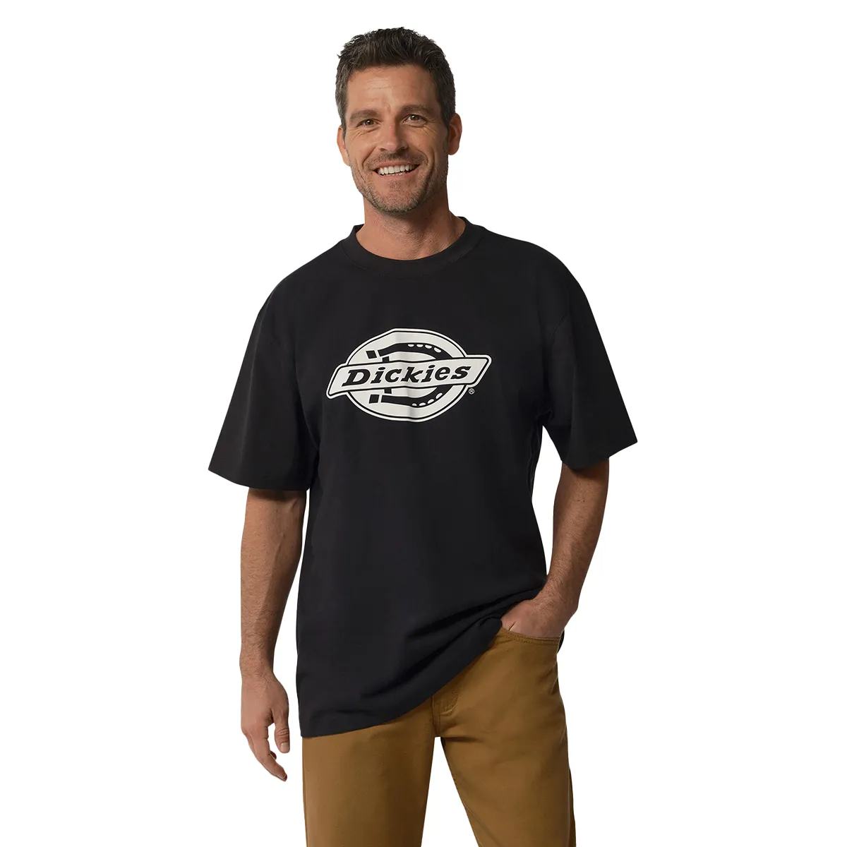 Dickies Men's Short Sleeve Heavyweight Logo T-Shirt