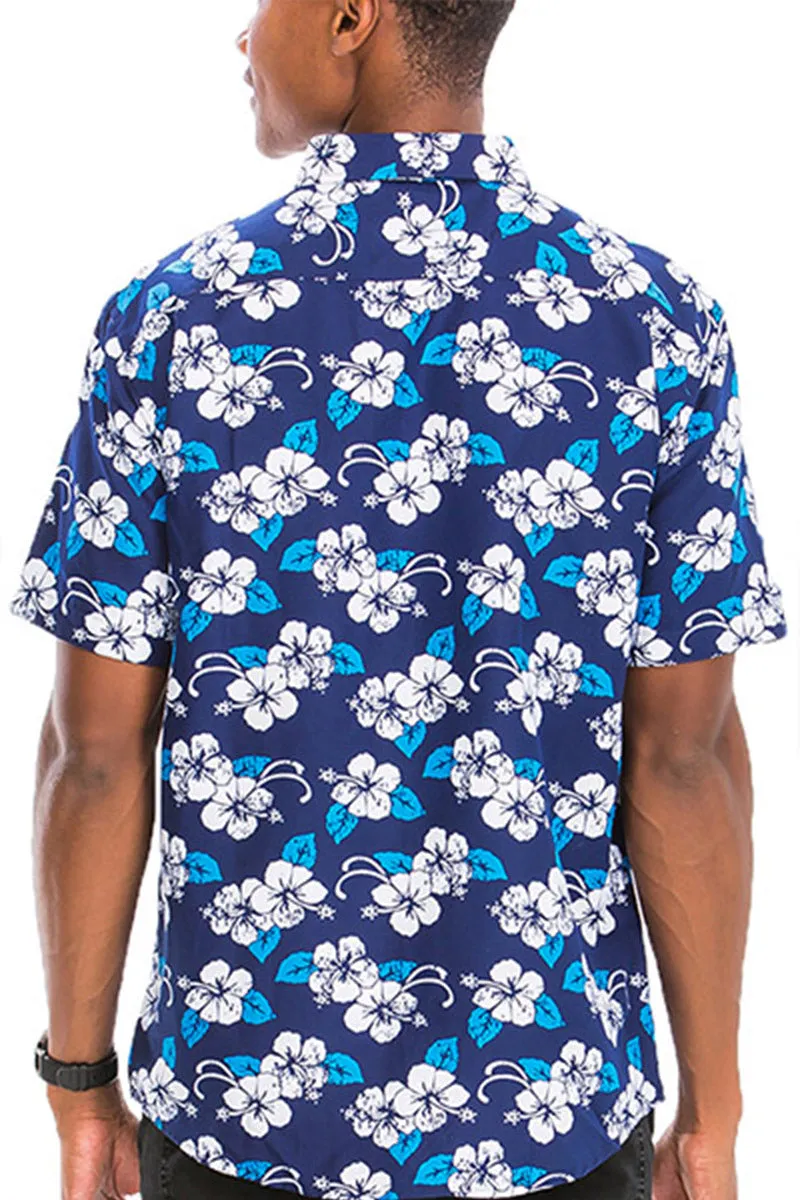 Digital Print Hawaiian Short Sleeve Shirt