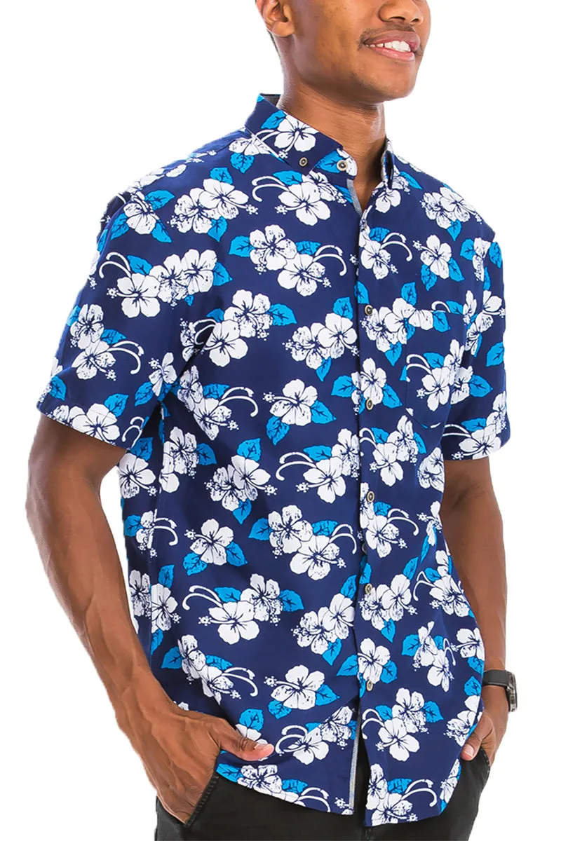 Digital Print Hawaiian Short Sleeve Shirt