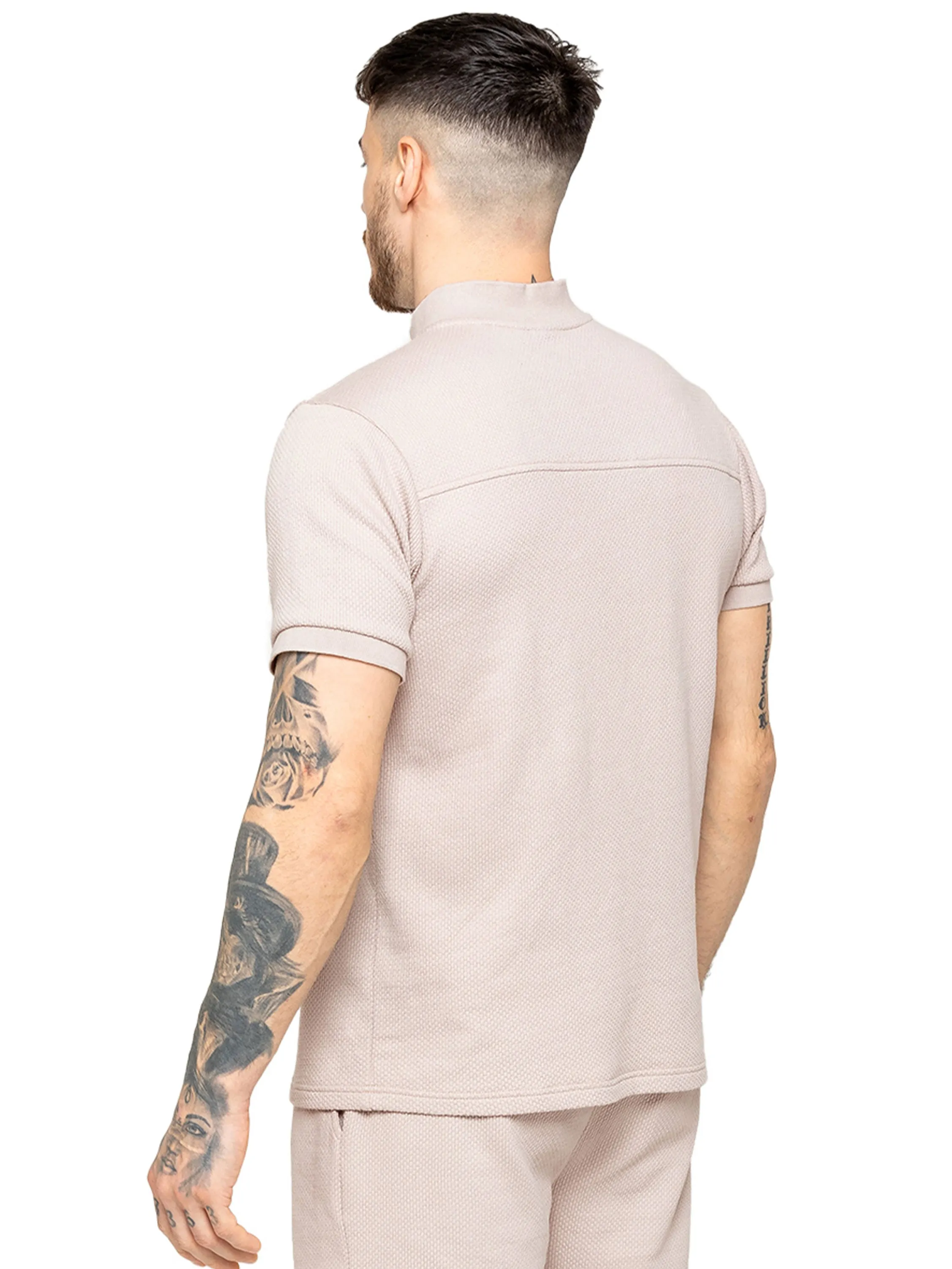 Enzo | Mens Zip T-Shirt