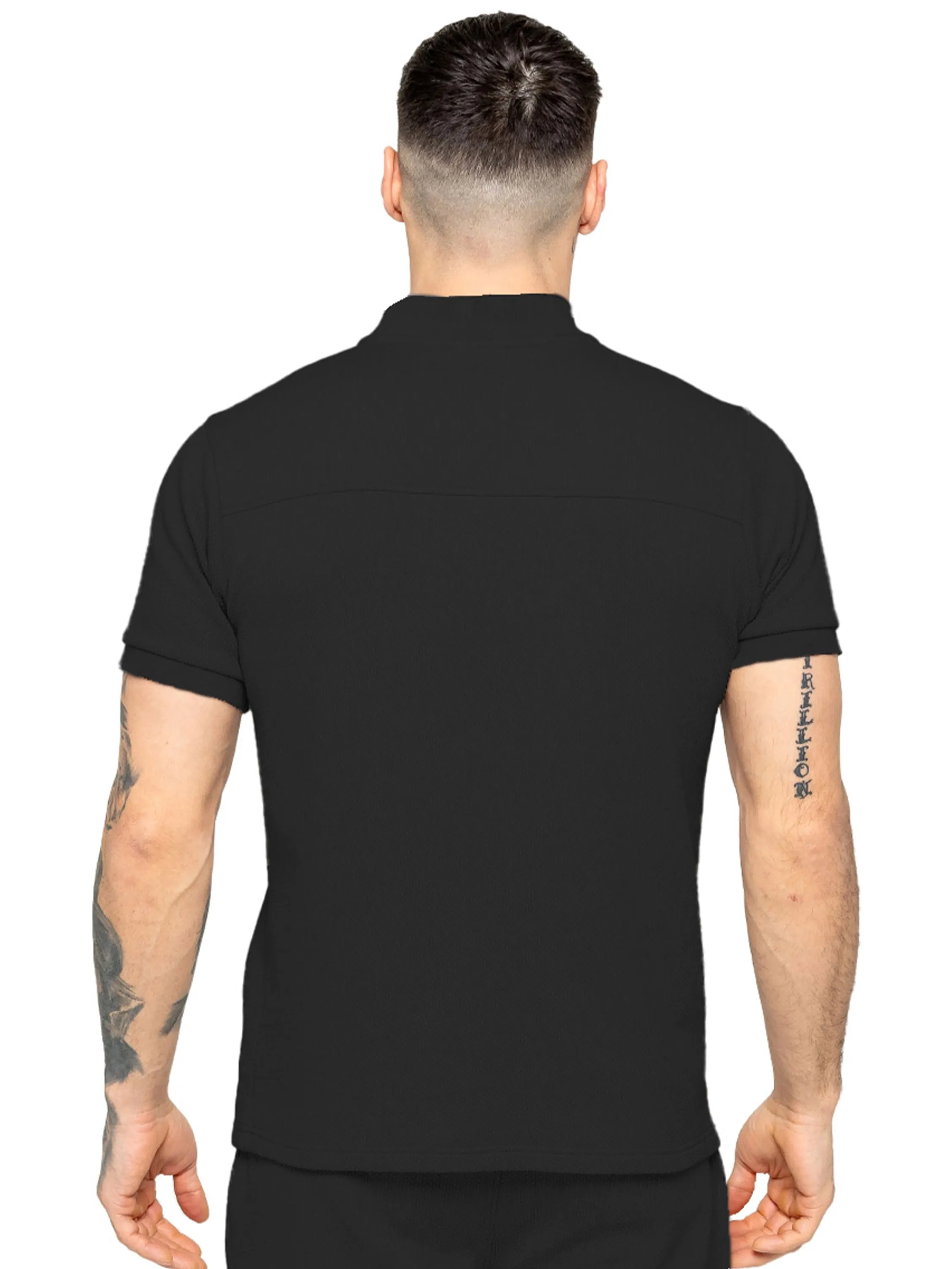 Enzo | Mens Zip T-Shirt