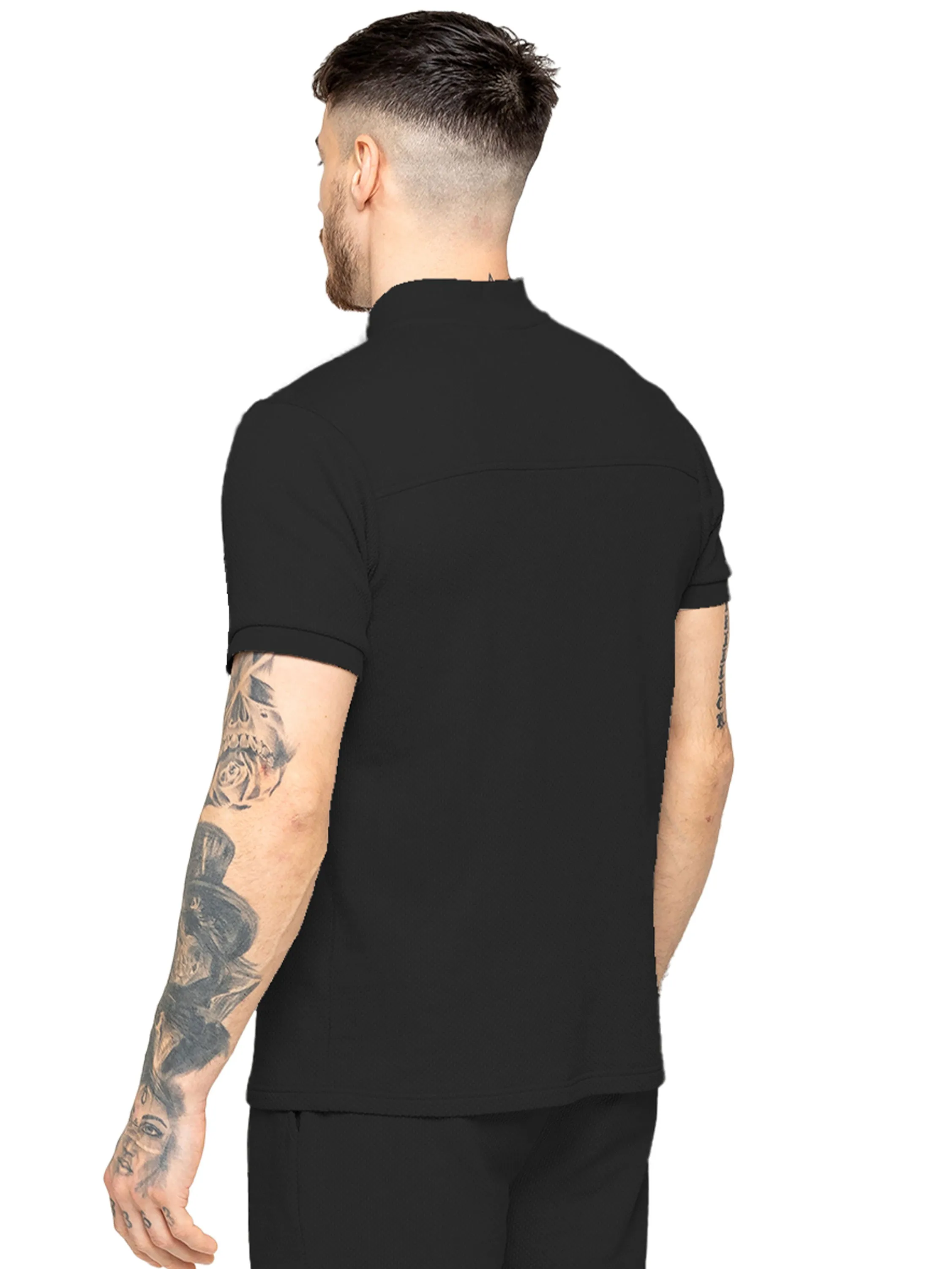 Enzo | Mens Zip T-Shirt