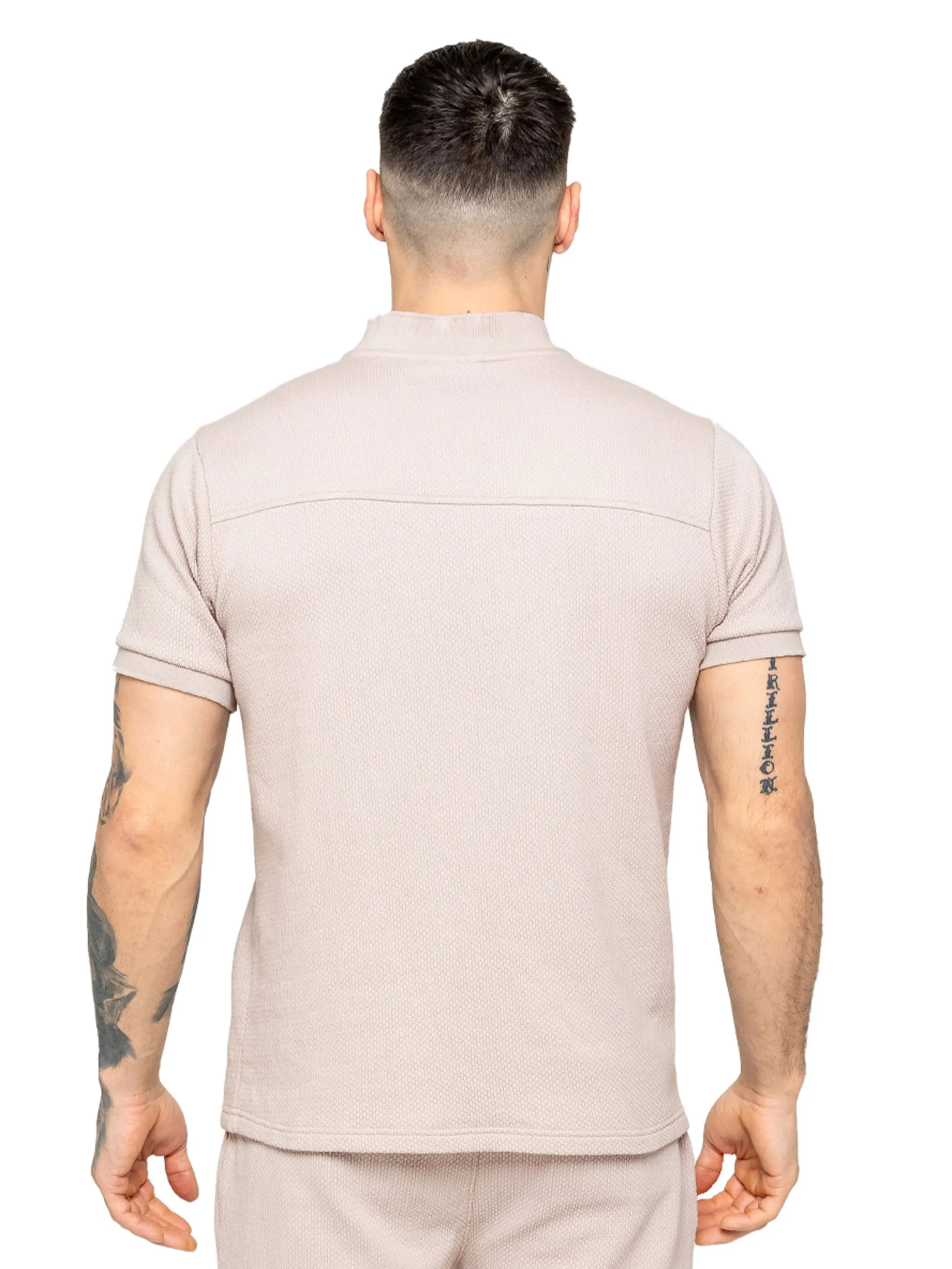 Enzo | Mens Zip T-Shirt