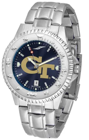 Georgia Tech Competitor Steel Men’s Watch - AnoChrome