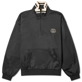 Gucci Interlocking Logo Half Zip Sweater, black