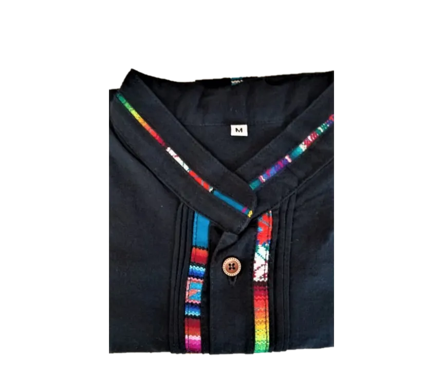 Handmade Men's Guayabera Cinta- Chiapas