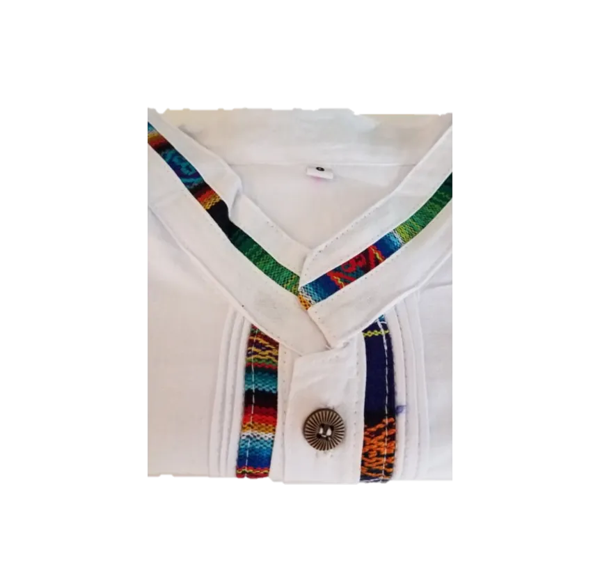 Handmade Men's Guayabera Cinta- Chiapas