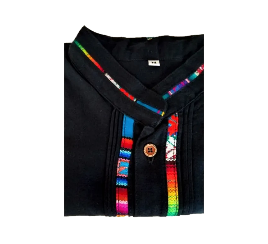 Handmade Men's Guayabera Cinta- Chiapas