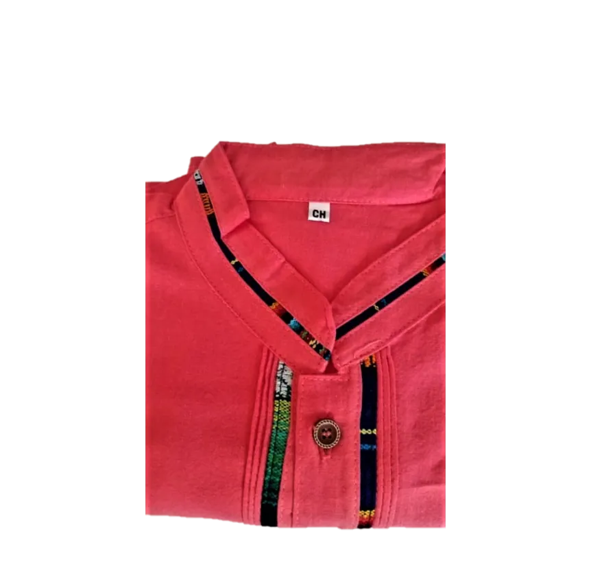 Handmade Men's Guayabera Cinta- Chiapas