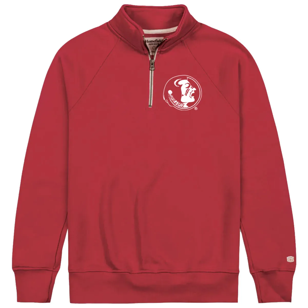 Homefield Men's Vault Seminole Logo 1/4 Zip Fleece - Crimson