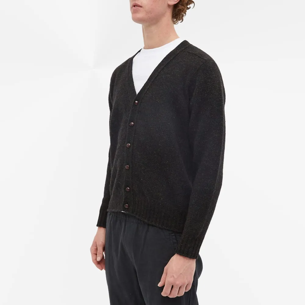 Jamiesons of Shetland V Neck Cardigan, Black