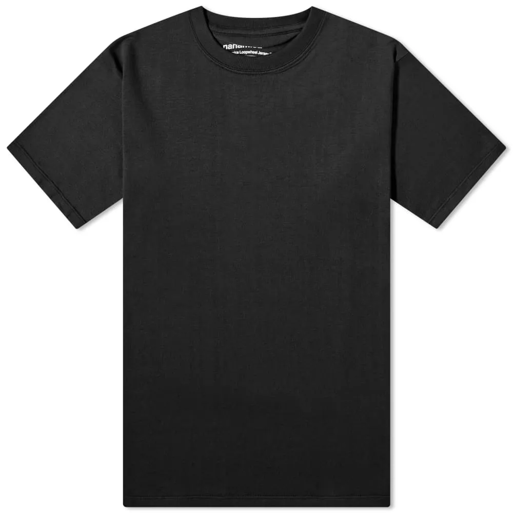 Knitted T-shirt Nanamica Loopwheel Coolmax, black