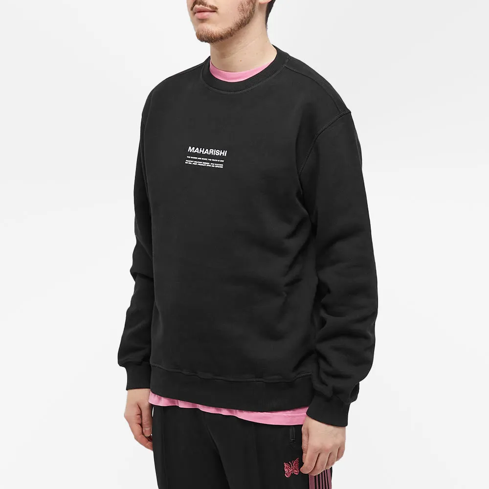 Maharishi Classic MILTYPE Crew Sweat Jumper