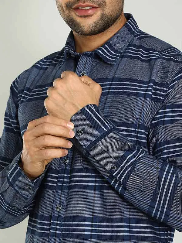 Men Checked Full Sleeve Cotton Shirt