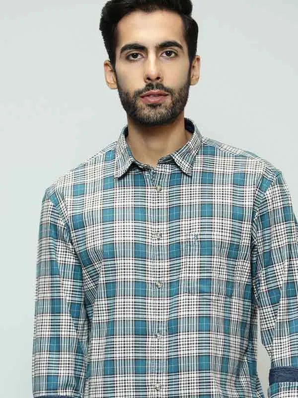 Men Checked Full Sleeve Cotton Shirt