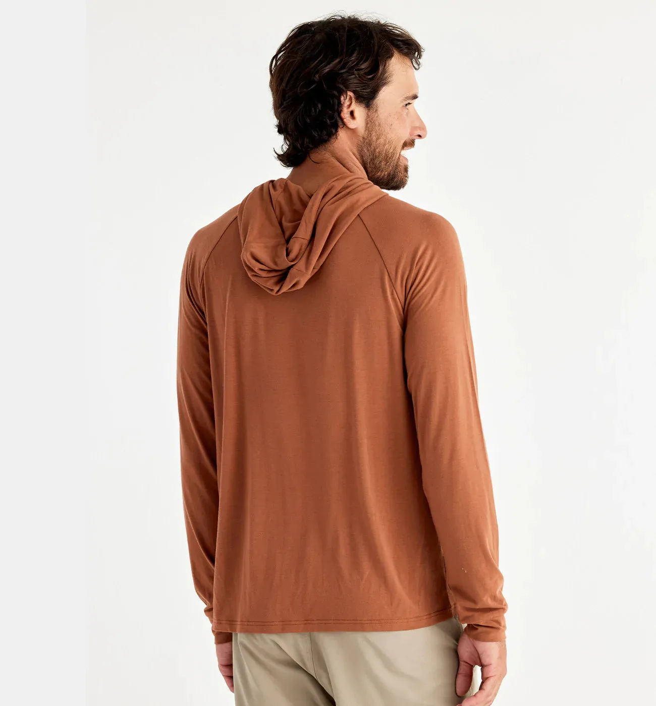 Men's Bamboo Flex Hoodie - Desert Sand Red