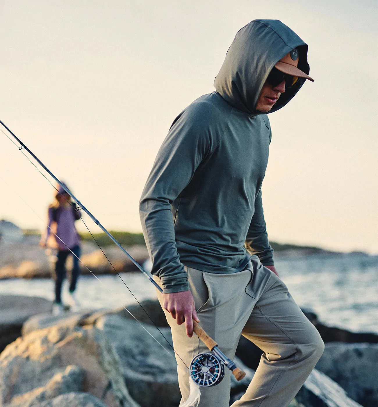 Men's Bamboo Flex Hoodie - Desert Sand Red