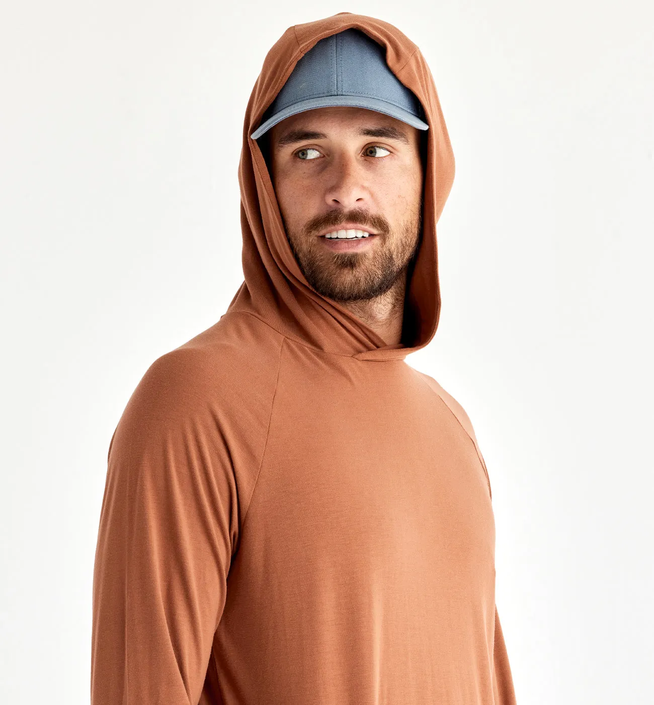 Men's Bamboo Flex Hoodie - Desert Sand Red