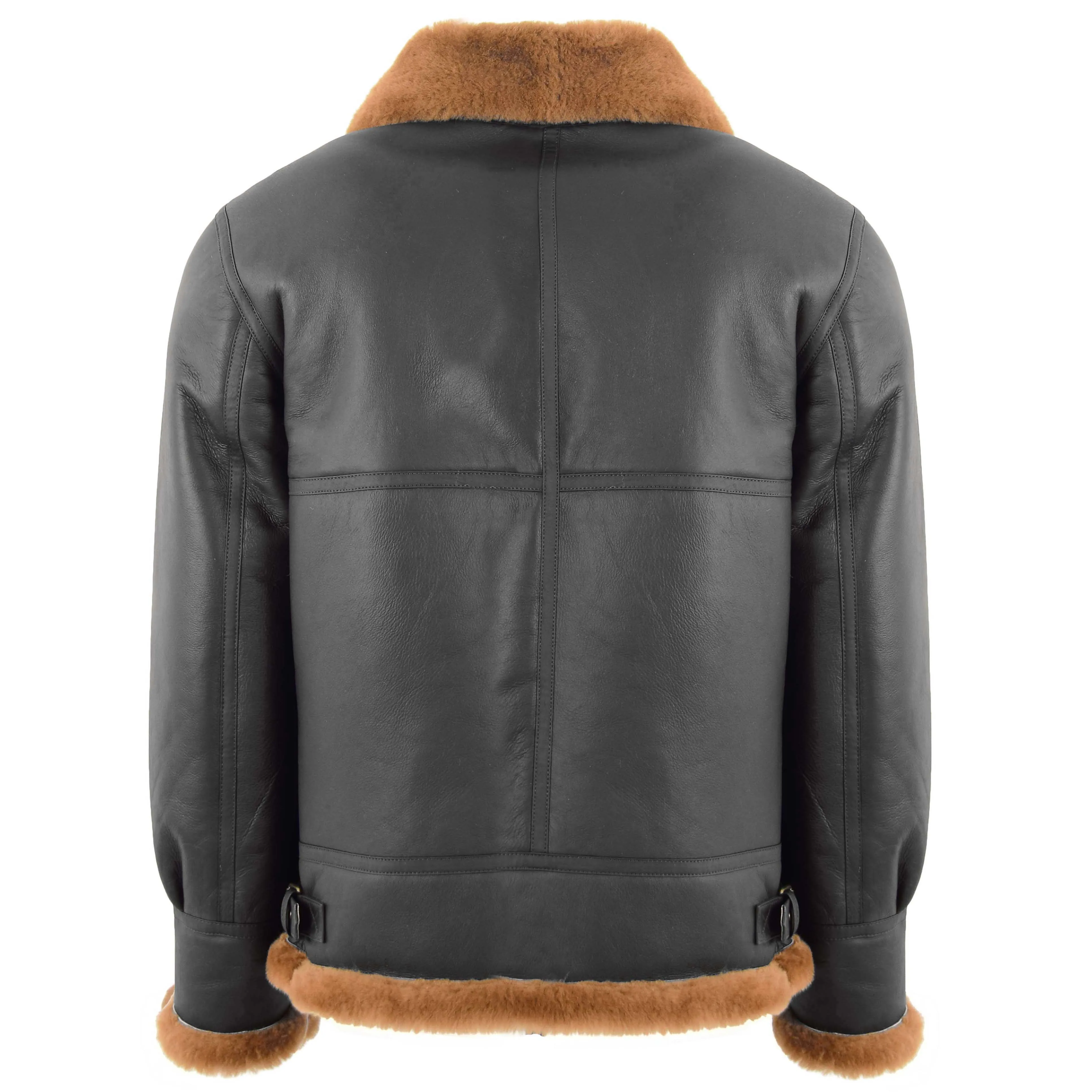 Men's Classic B3 Original Sheepskin Jacket Brown Ginger