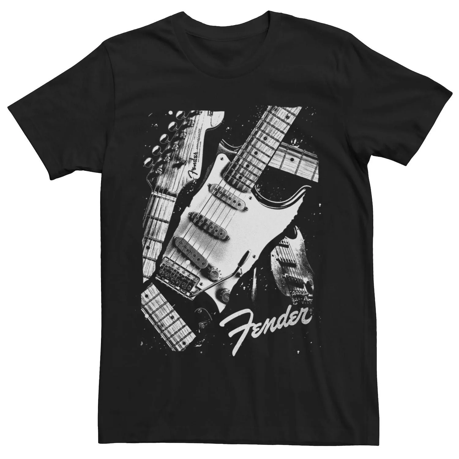 Men's Fender Stratocaster Rip Guitar T-Shirt Licensed Character