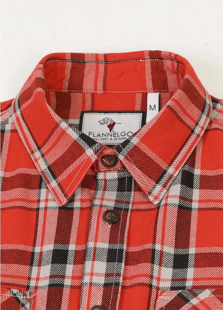 Men's Free Swingin' Workwear Flannel Shirt,100% Cotton