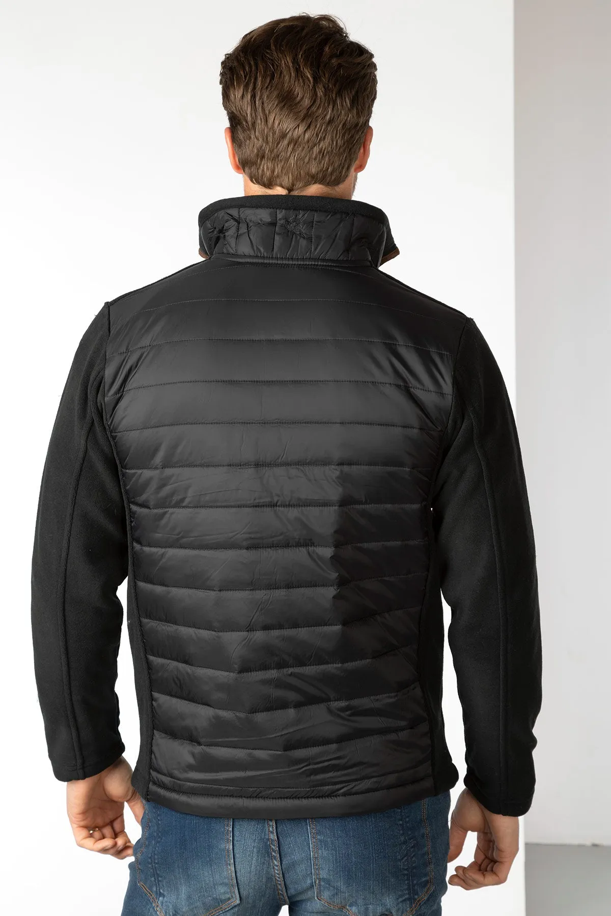 Men's Hybrid Fleece Jacket - Huggate