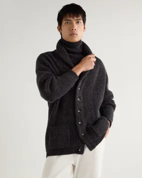 Men's Kensington Cashmere Cardigan Granite Grey