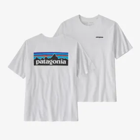 Men's T-shirt with P-6 Responsibili Patagonia logo, white