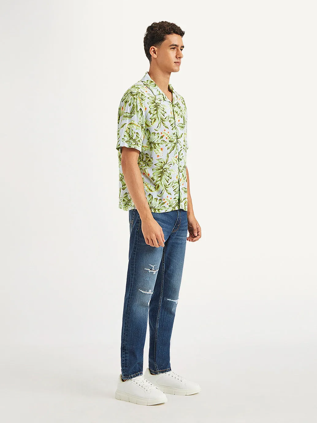 Men's Tropical Relaxed Fit Camp Shirt