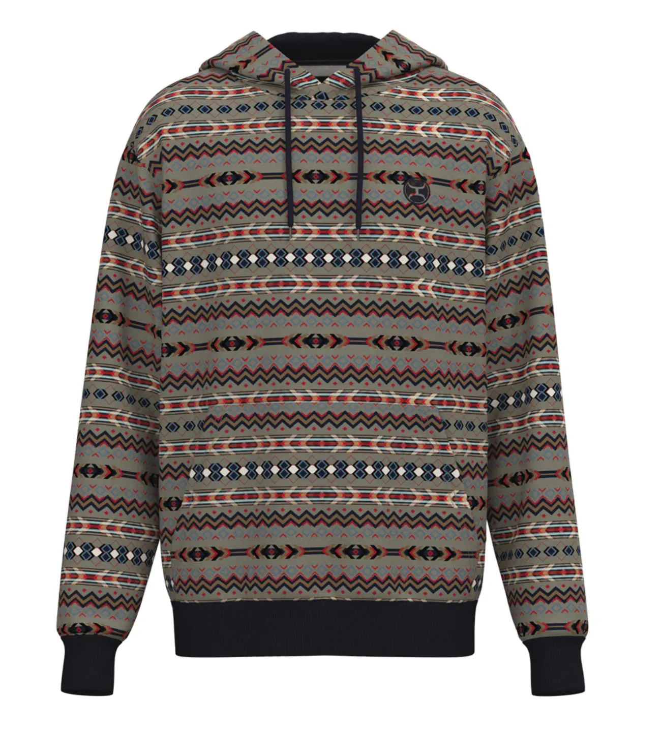 Mesa Navy And Aztec Hoodie