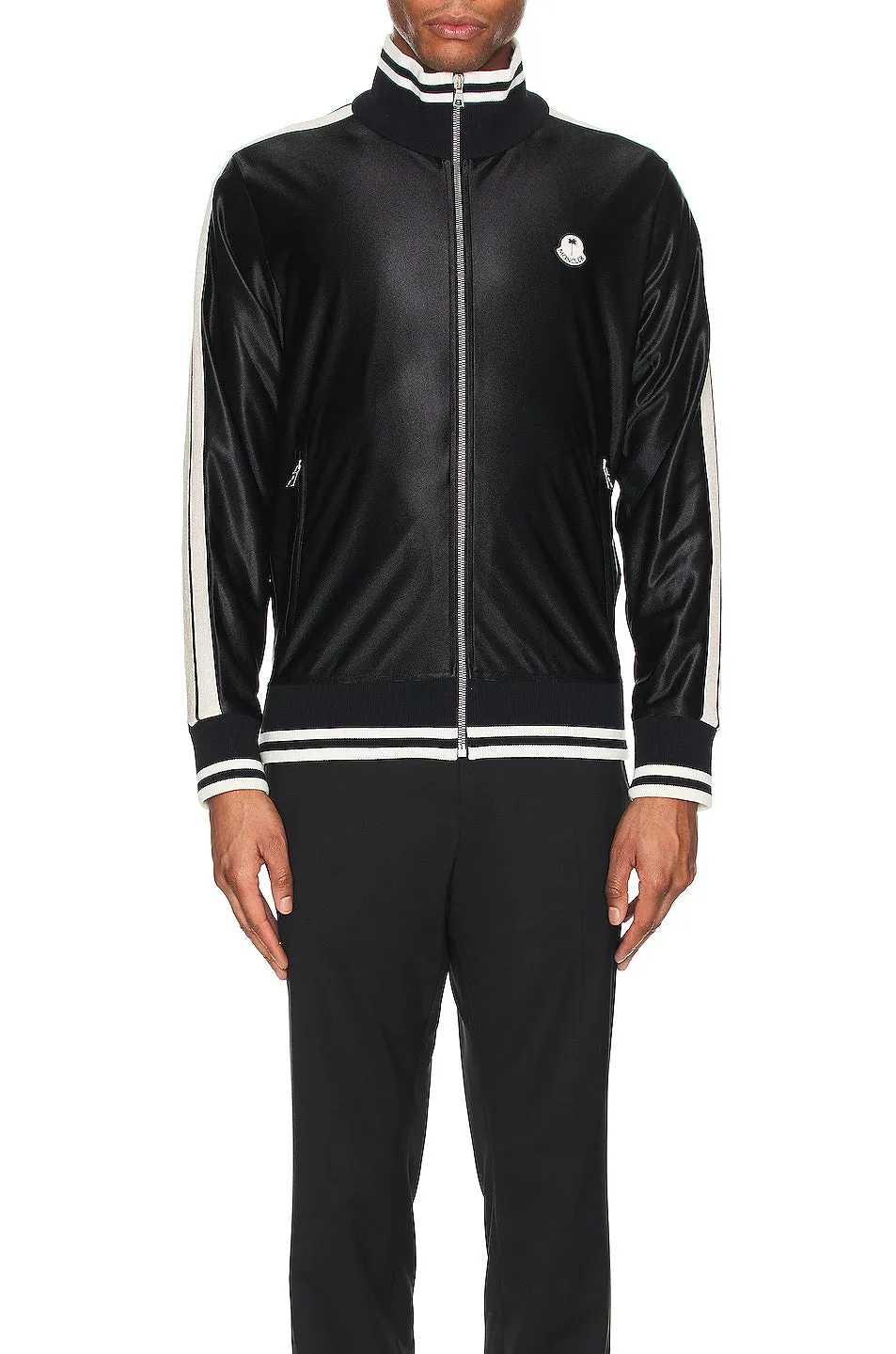 Moncler Genius 8 Moncler Palm Angels Zip Up Cardigan, black