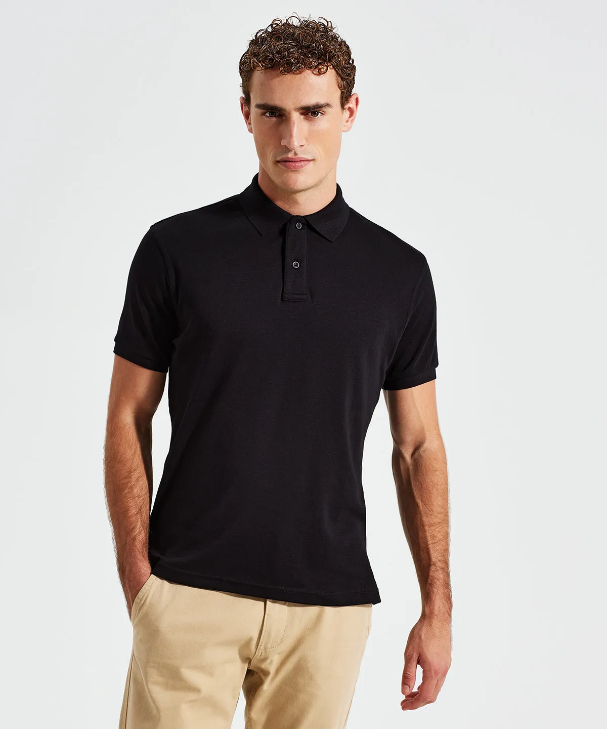 Navy - Men's super smooth knit polo