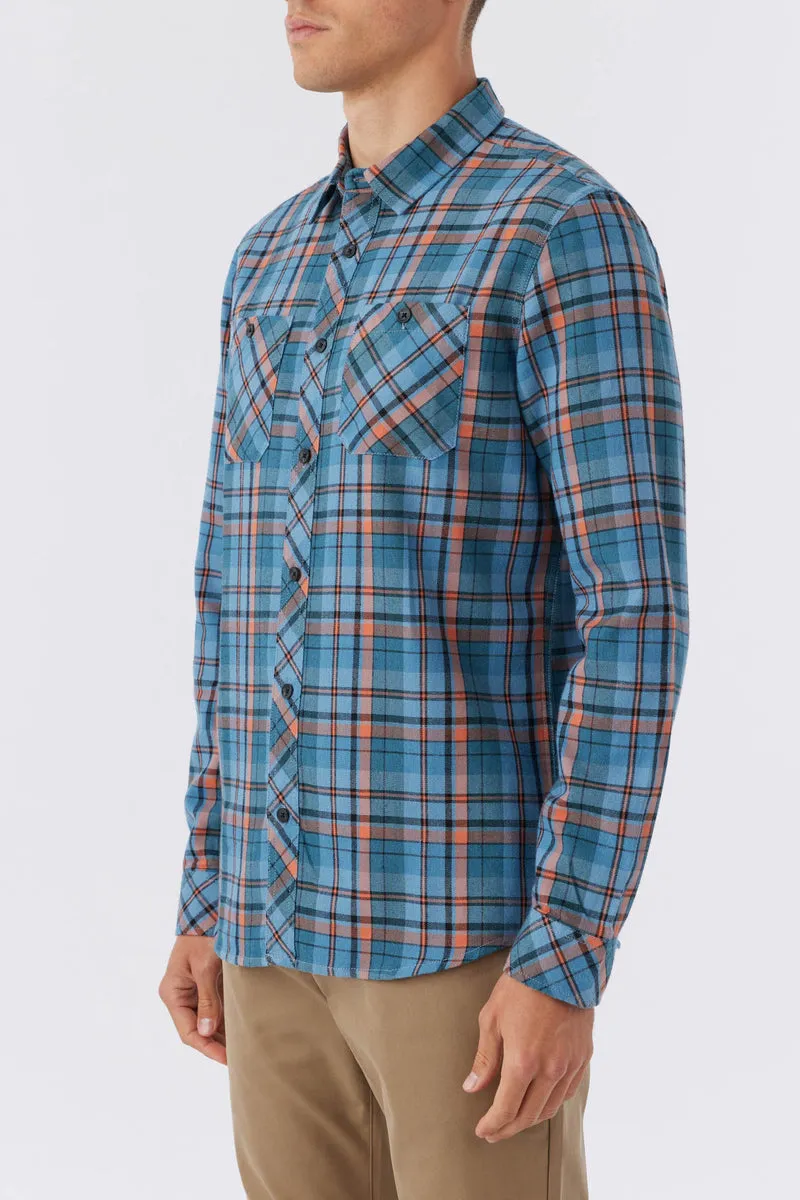 O'Neill OG Jonez Flannel L/S Shirt-Deep Blue