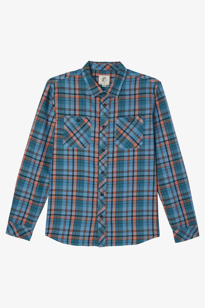 O'Neill OG Jonez Flannel L/S Shirt-Deep Blue