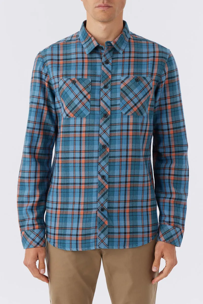 O'Neill OG Jonez Flannel L/S Shirt-Deep Blue